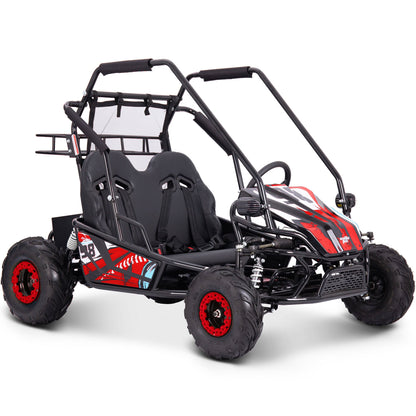 MotoTec | Mud Monster XL 60v 2000w Electric Go Kart Full Suspension Red