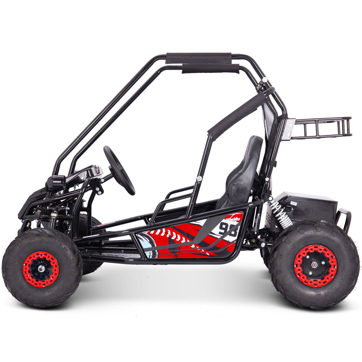 MotoTec | Mud Monster XL 60v 2000w Electric Go Kart Full Suspension Red