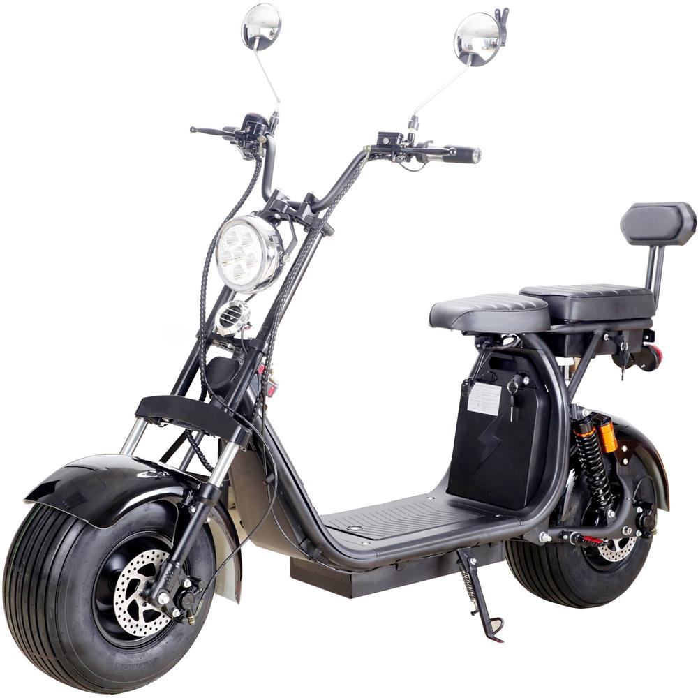 MotoTec | Knockout 60v 2000w Lithium Electric Scooter Black