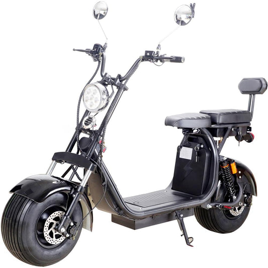 MotoTec | Knockout 60v 2000w Lithium Electric Scooter Black