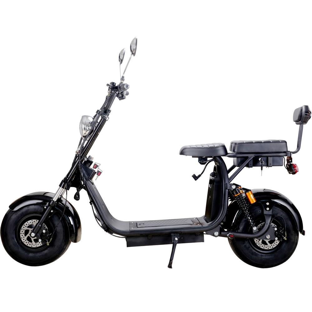 MotoTec | Knockout 60v 2000w Lithium Electric Scooter Black