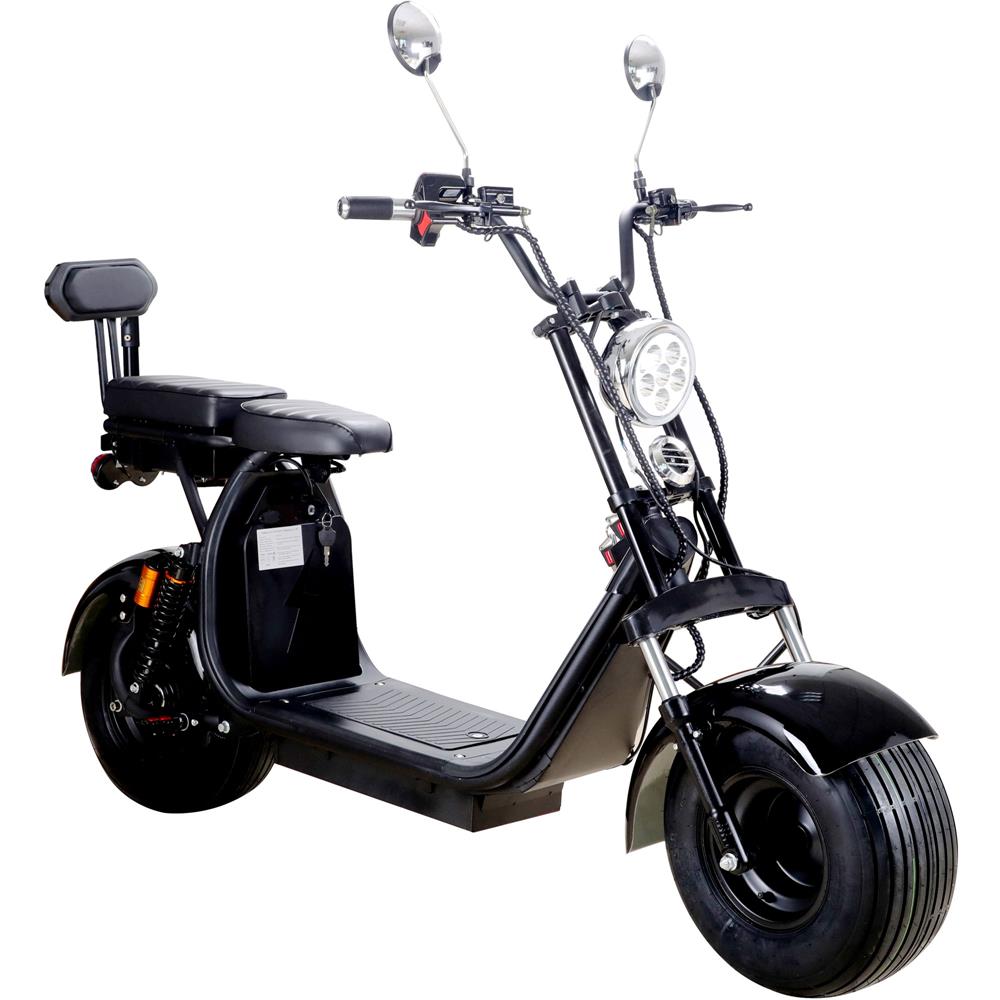 MotoTec | Knockout 60v 2000w Lithium Electric Scooter Black