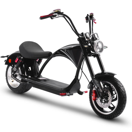 MotoTec Lowboy 60V 20Ah 2500W Lithium-Ion Electric Scooter - Black