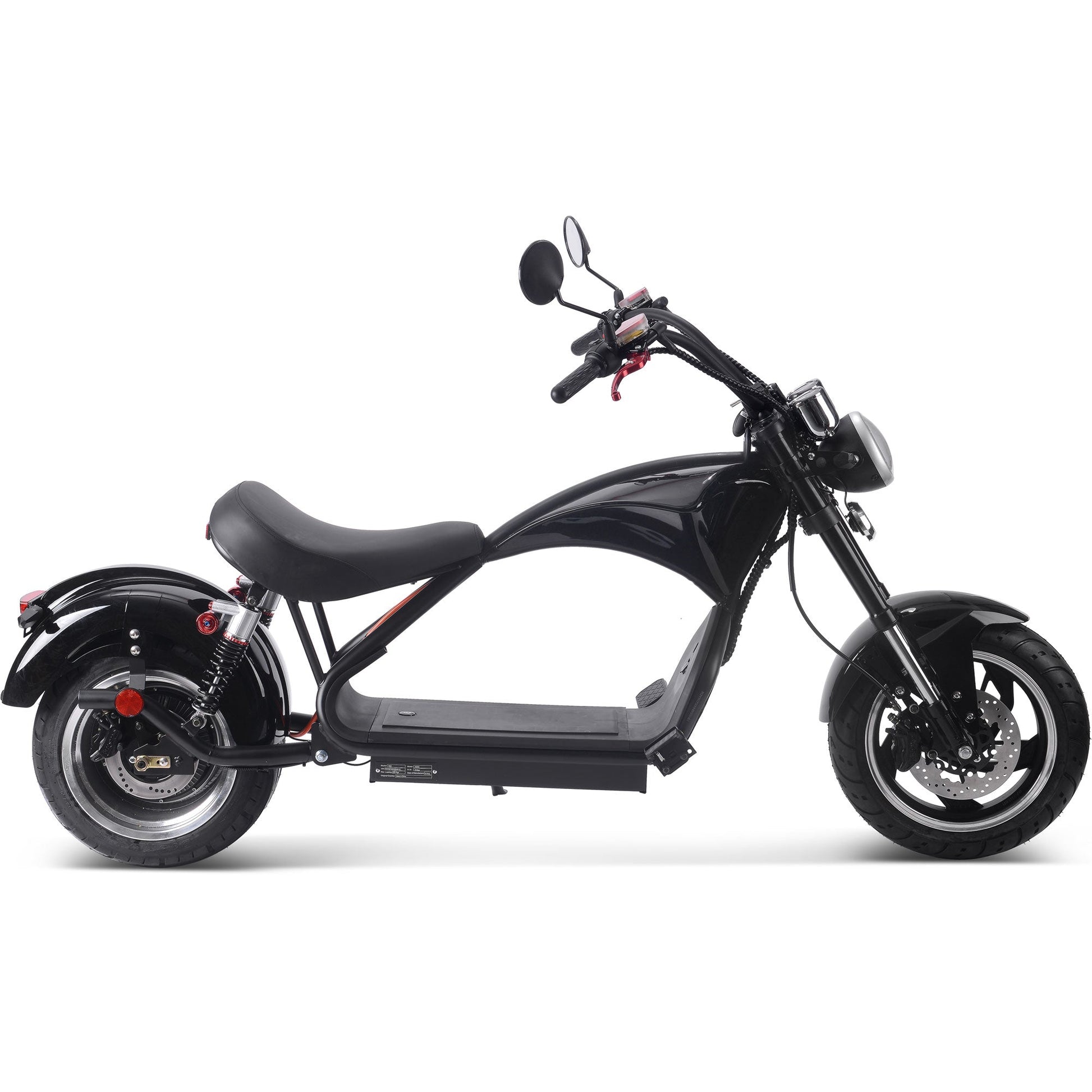 MotoTec | Lowboy 60v 2500w Lithium Scooter Black