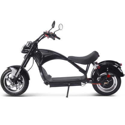 MotoTec | Lowboy 60v 2500w Lithium Scooter Black