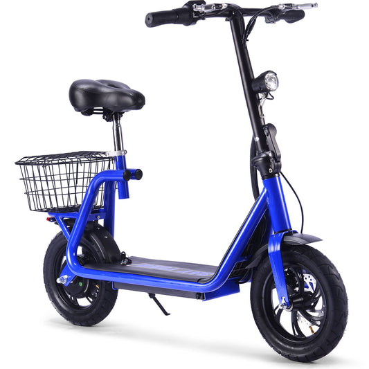 MotoTec | Metro 36v 500w Lithium Electric Scooter Blue