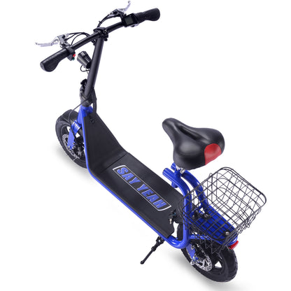 MotoTec | Metro 36v 500w Lithium Electric Scooter Blue