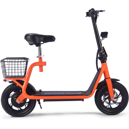 MotoTec | Metro 36v 500w Lithium Electric Scooter Orange