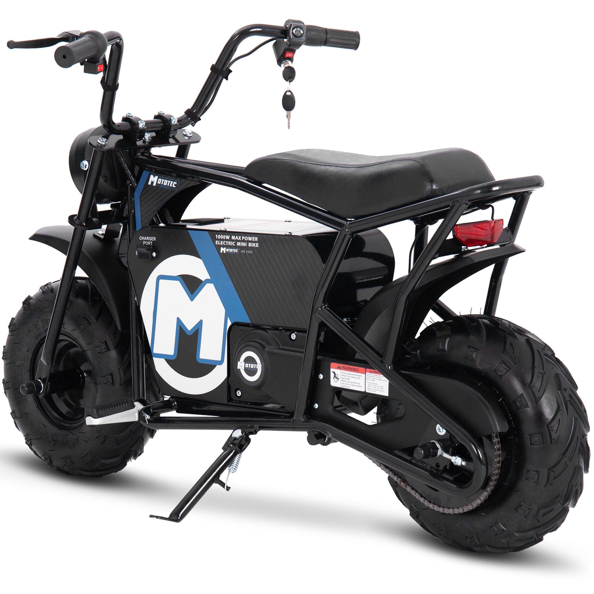 MotoTec | 48v 1000w Electric Mini Bike Black