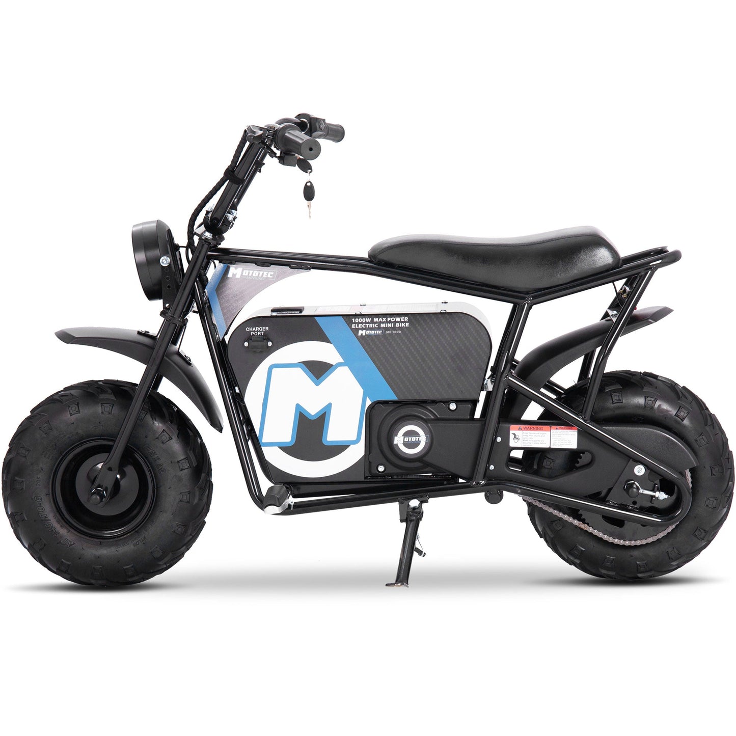 MotoTec | 48v 1000w Electric Mini Bike Black
