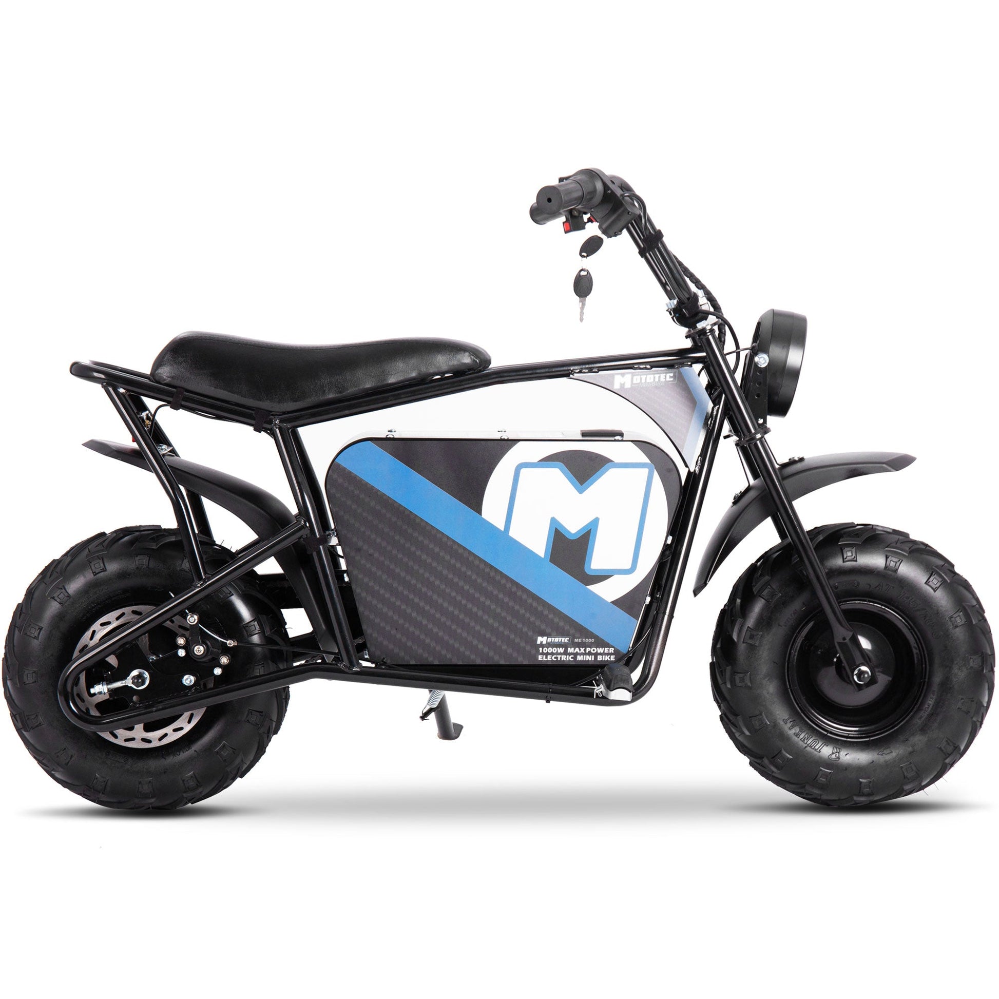 MotoTec | 48v 1000w Electric Mini Bike Black