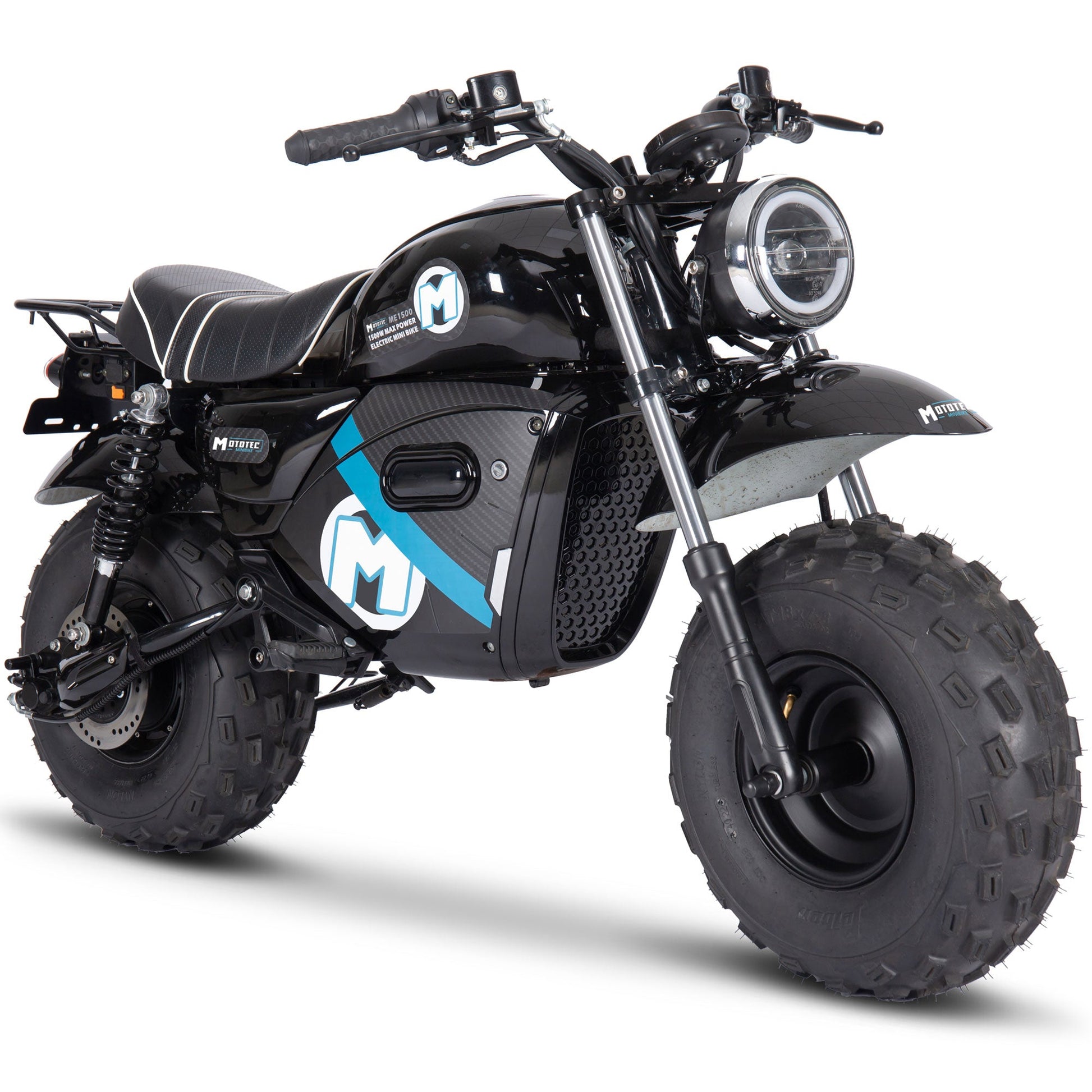 MotoTec | 60v 1500w Electric Powered Mini Bike Lithium Black
