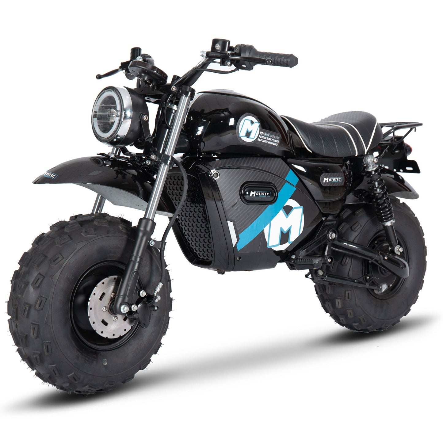 MotoTec | 60v 1500w Electric Powered Mini Bike Lithium Black