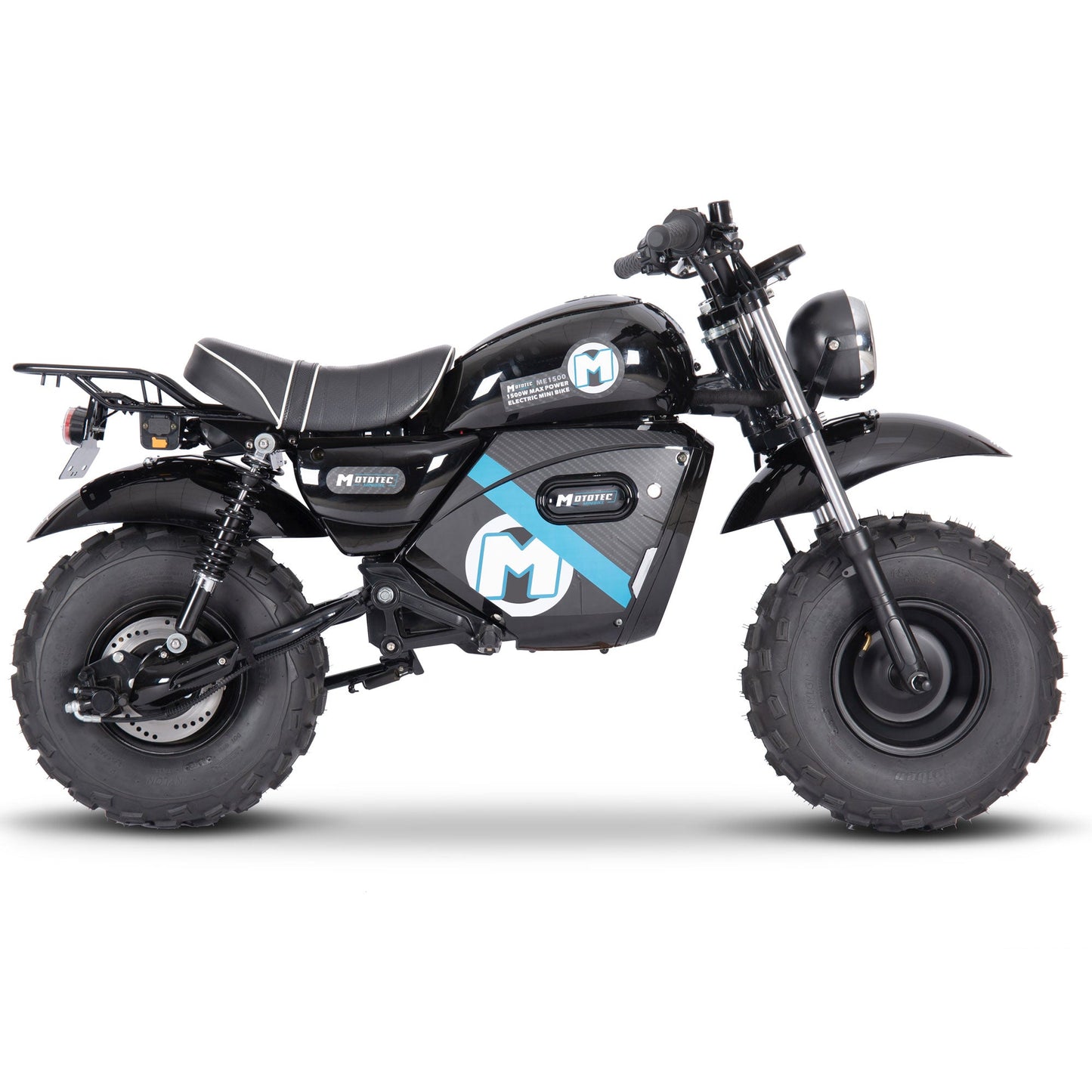 MotoTec | 60v 1500w Electric Powered Mini Bike Lithium Black