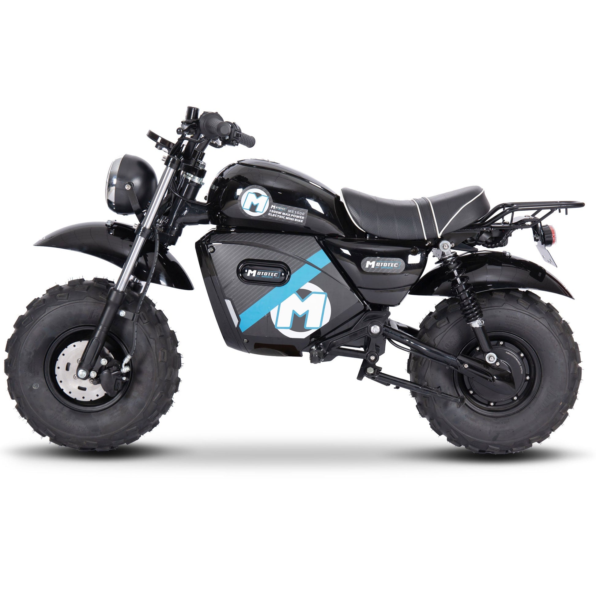 MotoTec | 60v 1500w Electric Powered Mini Bike Lithium Black