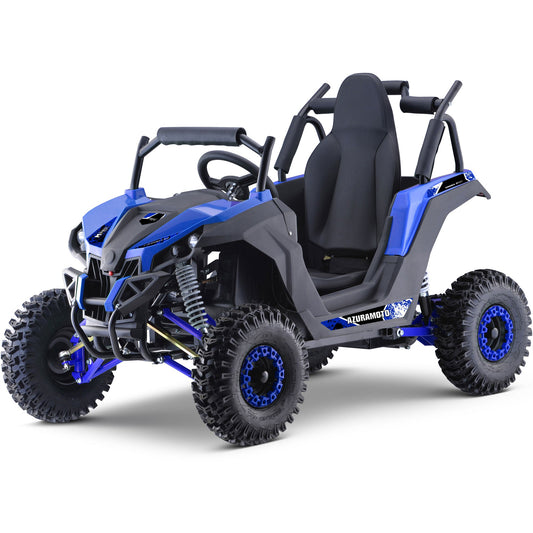 MotoTec | Raider Kids UTV 48v 1200w Full Suspension Blue