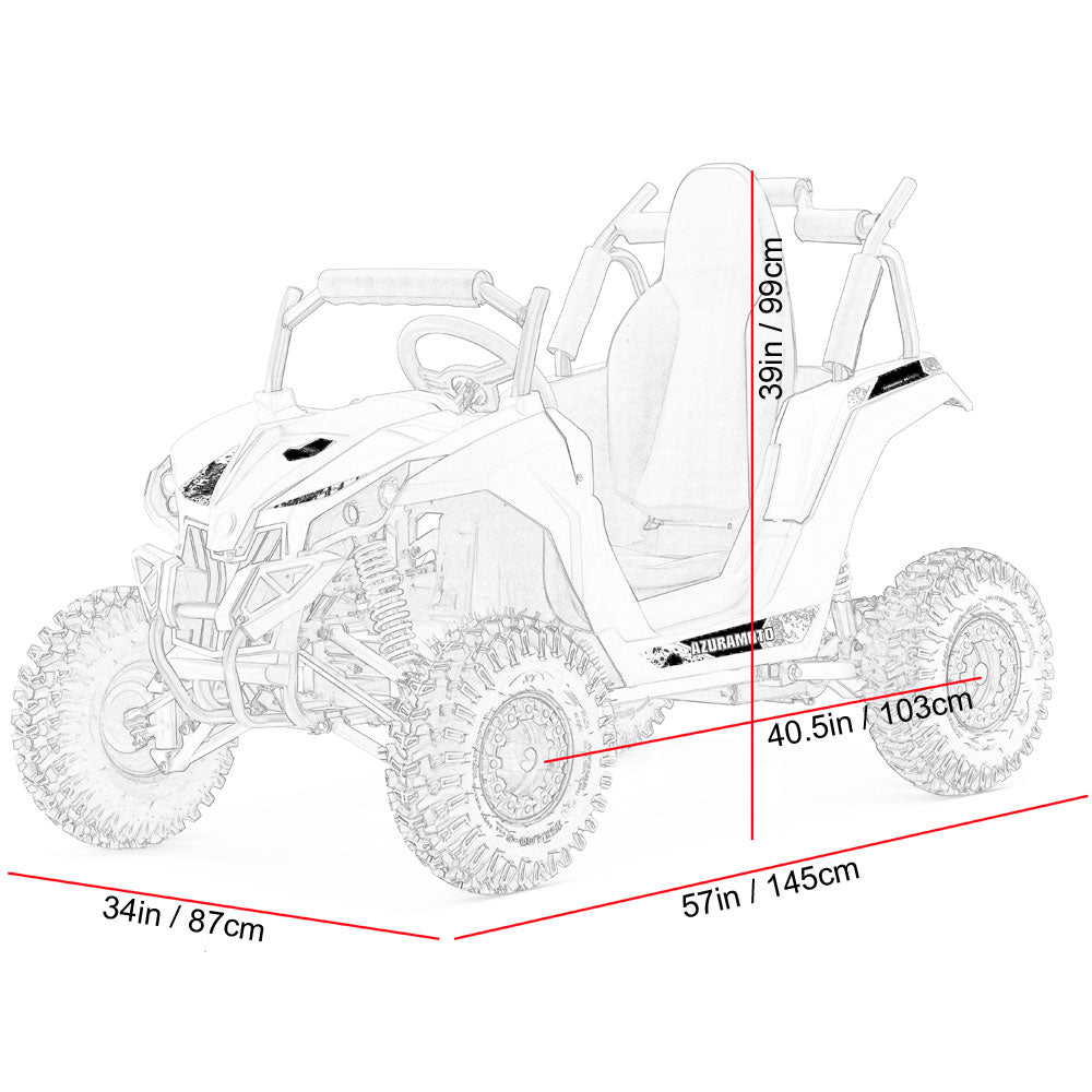 MotoTec | Raider Kids UTV 48v 1200w Full Suspension Green