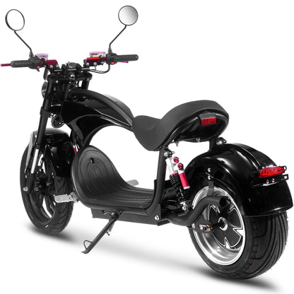 MotoTec | Raven 60v 30ah 2500w Lithium Electric Scooter Black
