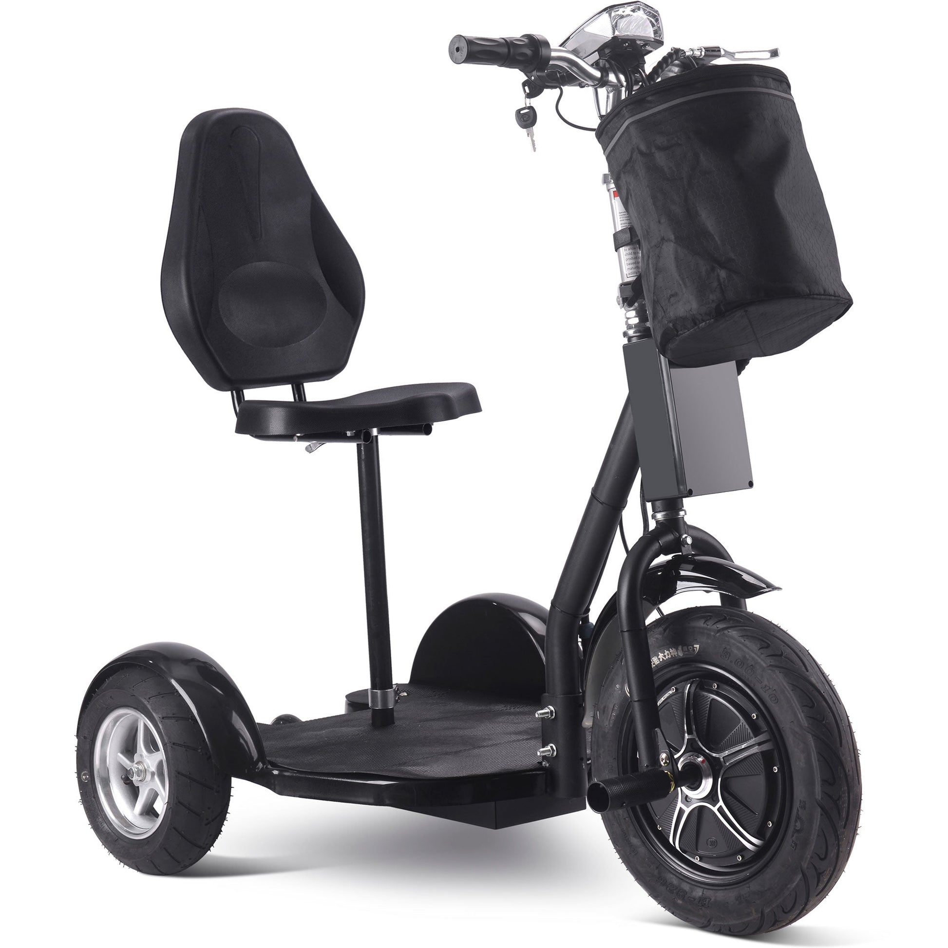 MotoTec | Electric Trike 48v 1000w Lithium Black