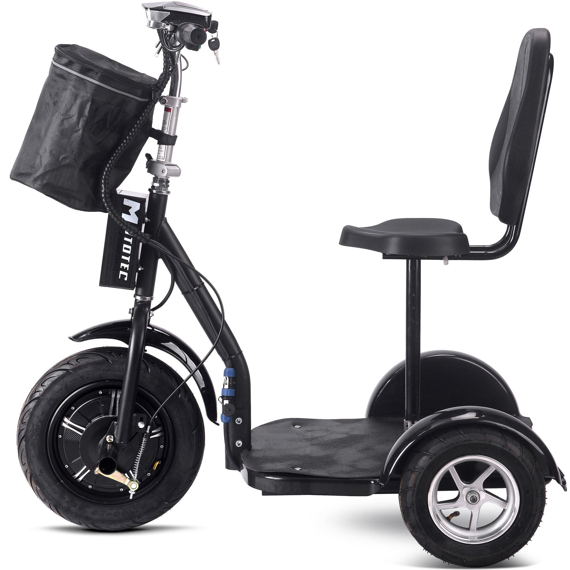 MotoTec | Electric Trike 48v 1000w Lithium Black