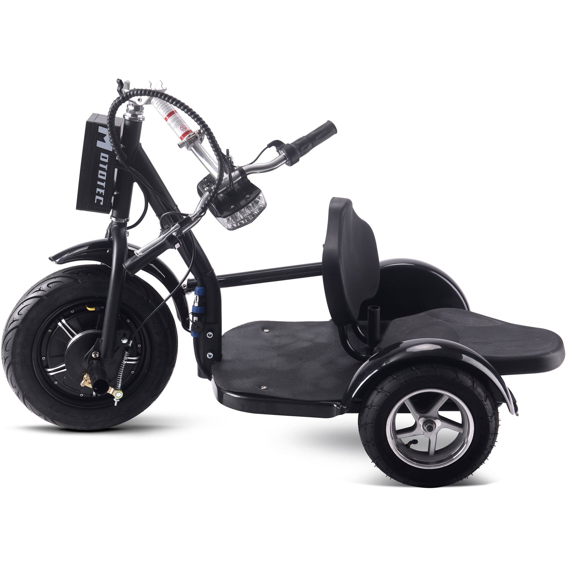 MotoTec | Electric Trike 48v 1000w Lithium Black