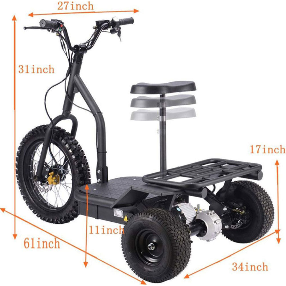 MotoTec | Electric Trike 48v 1200w