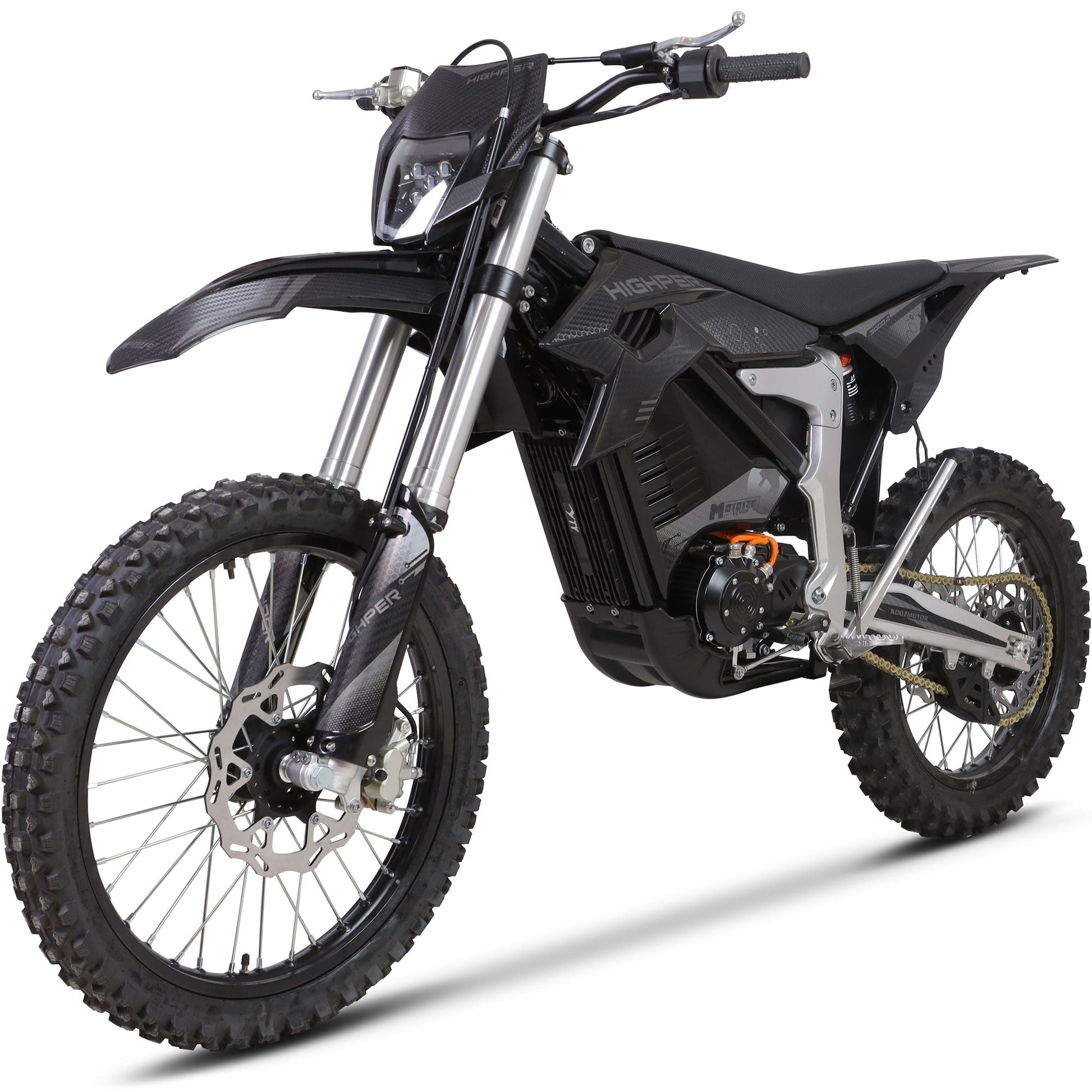 MotoTec | Venom 72v 12000w 50ah Electric Dirt Bike White