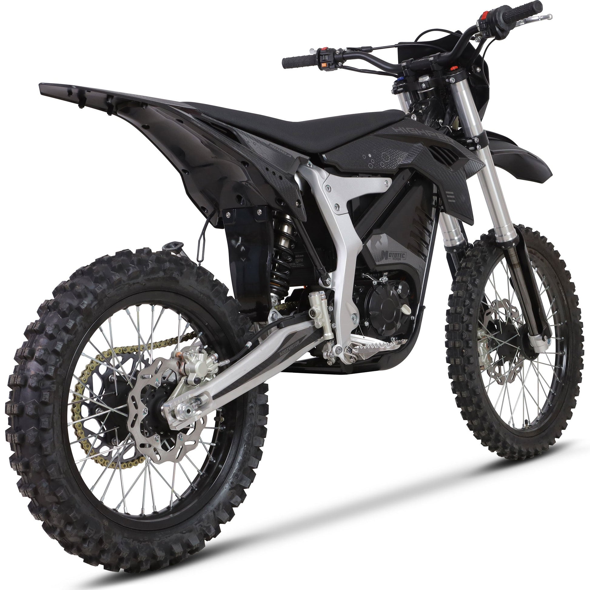 MotoTec | Venom 72v 12000w 50ah Electric Dirt Bike White
