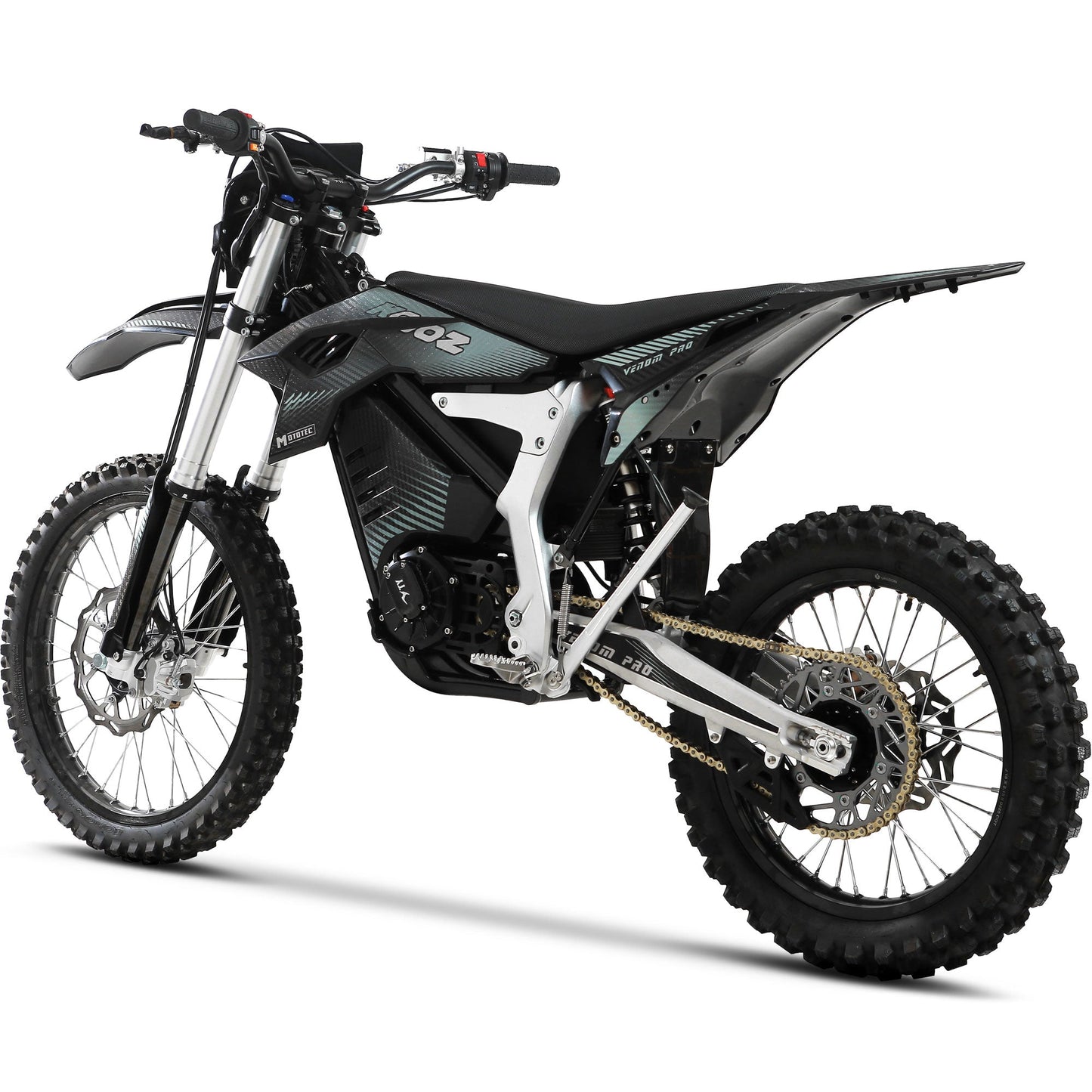 MotoTec Venom 72V, 6000W (peak 30,000W), 73Ah Electric Dirt Bike - max speed 75 mph, Tesla battery