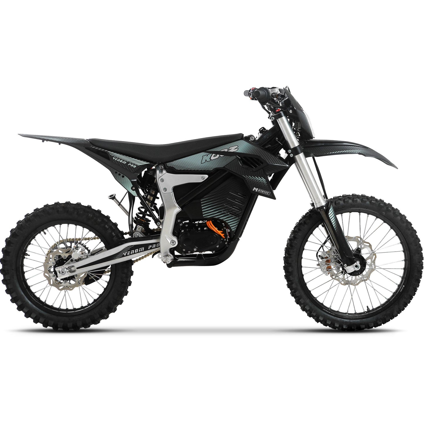 MotoTec | Venom 72v 30000w 773ah Electric Dirt Bike White