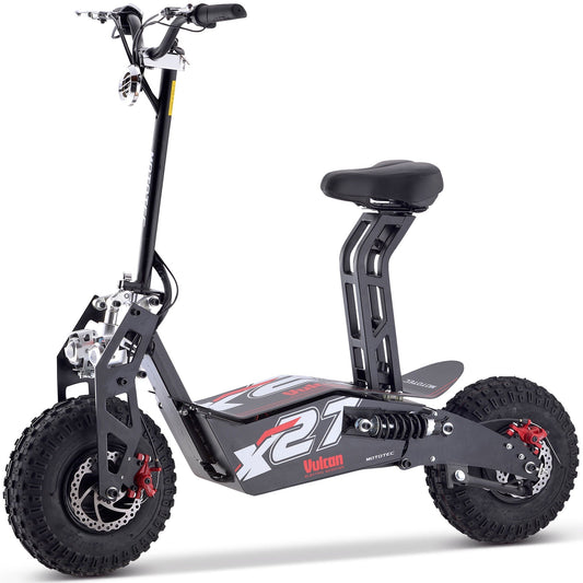 MotoTec Vulcan 48V 1600W High-Performance Electric Scooter - Black