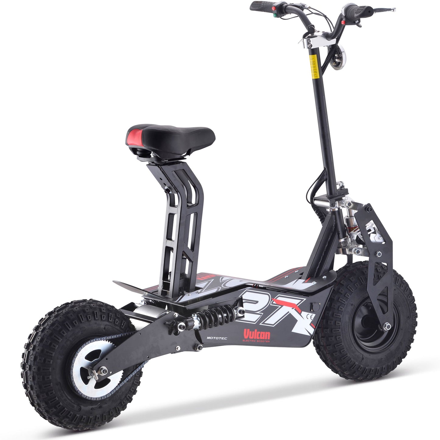 MotoTec | Vulcan 48v 1600w Electric Scooter Black