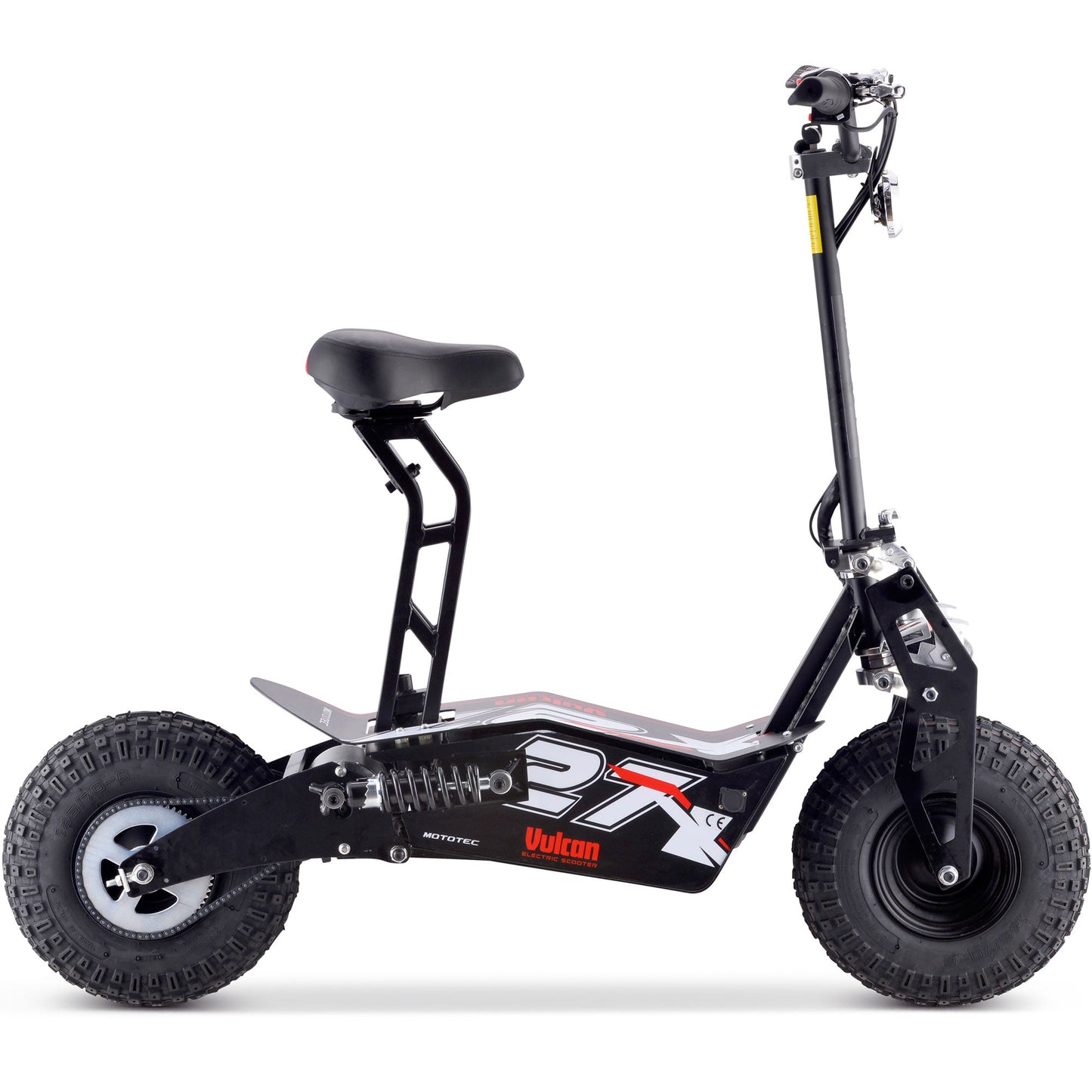 MotoTec | Vulcan 48v 1600w Electric Scooter Black