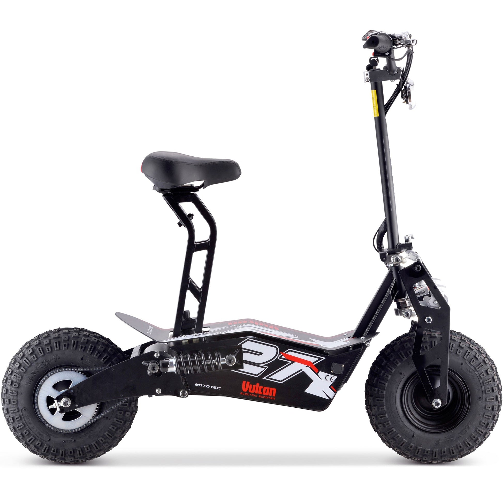 MotoTec | Vulcan 48v 1600w Electric Scooter Black