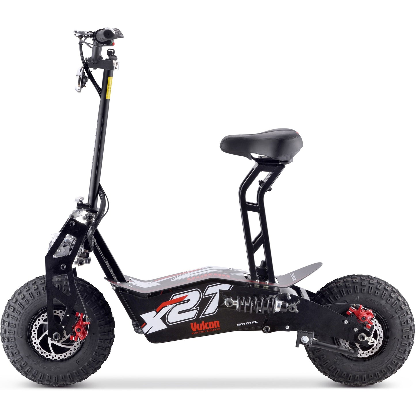 MotoTec | Vulcan 48v 1600w Electric Scooter Black