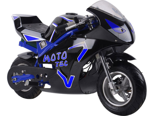 MotoTec | Electric Pocket Bike GT 36v 500w Blue