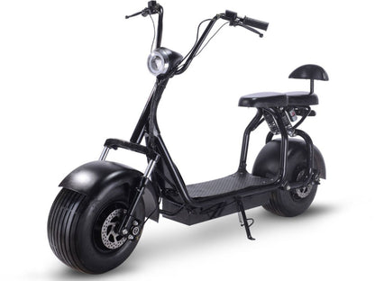 MotoTec | Knockout 60v 1000w Electric Scooter Black