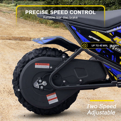 MotoTec | 24v 250w Electric Powered Mini Bike Blue | HP120E