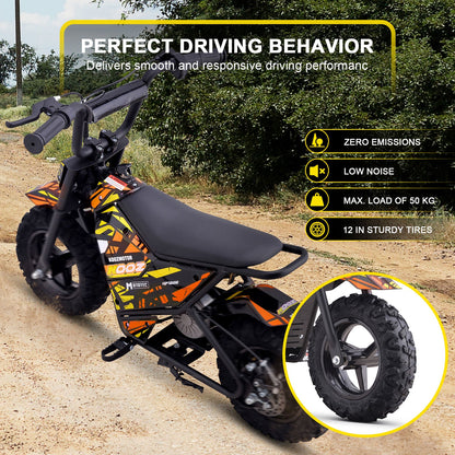 MotoTec | 24v 250w Electric Powered Mini Bike | HP120E