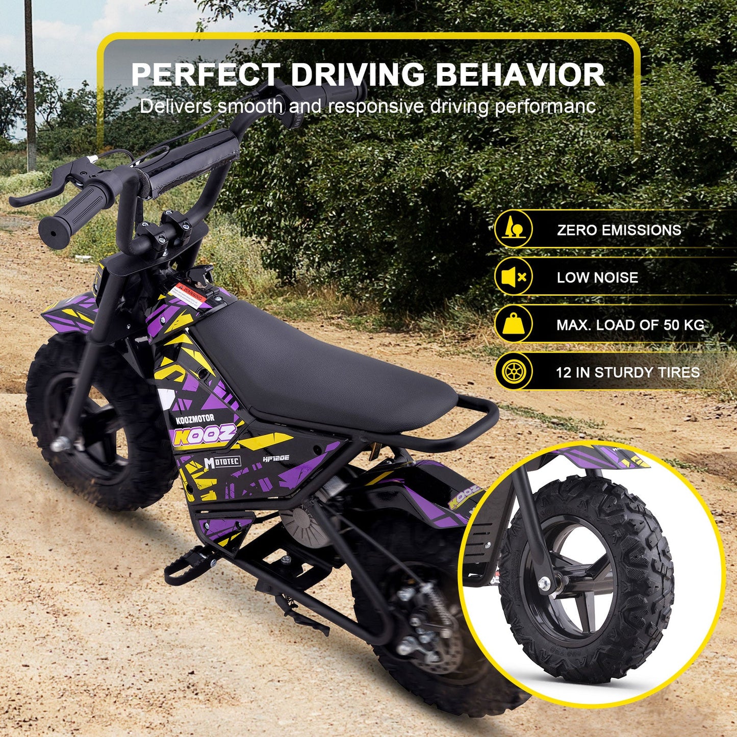 MotoTec | 24v 250w Electric Powered Mini Bike | HP120E