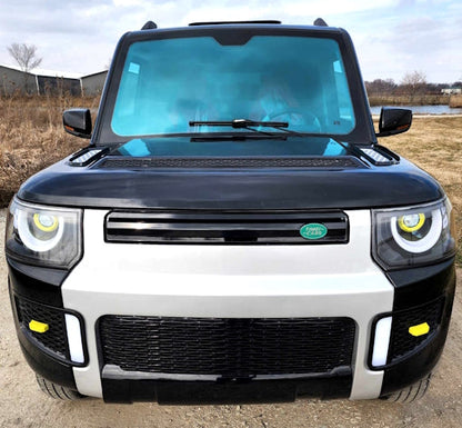 Electric 4 Door Coco Trooper 60v Electric Golf Cart LSV With Rear Trunk Hatch - White Demo Model