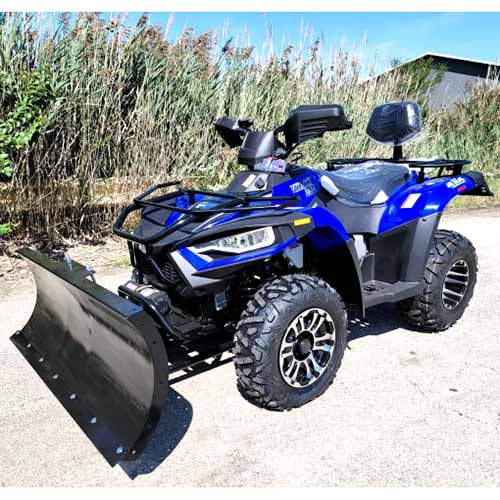 MSA 300cc 4x4 ATV With Snow Plow UTV - Utility Vehicle Four Wheel Drive - Blue