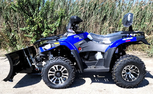 MSA 300cc 4x4 ATV With Snow Plow UTV - Utility Vehicle Four Wheel Drive - Blue