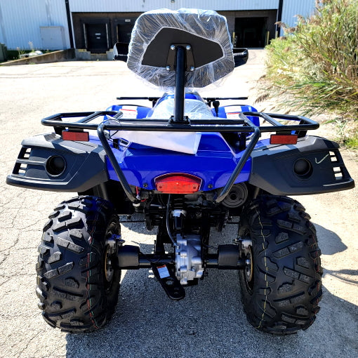 MSA 300cc 4x4 ATV With Snow Plow UTV - Utility Vehicle Four Wheel Drive - Blue