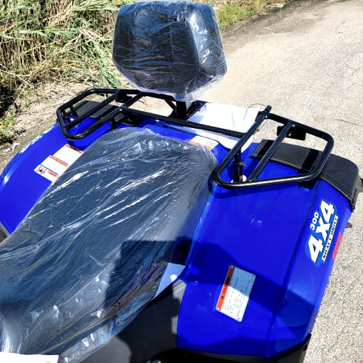 MSA 300cc 4x4 ATV With Snow Plow UTV - Utility Vehicle Four Wheel Drive - Blue