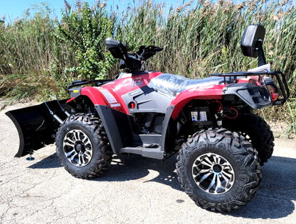MSA 300cc 4x4 ATV With Snow Plow UTV - Utility Vehicle Four Wheel Drive - Red