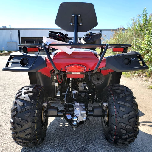 MSA 300cc 4x4 ATV With Snow Plow UTV - Utility Vehicle Four Wheel Drive - Red