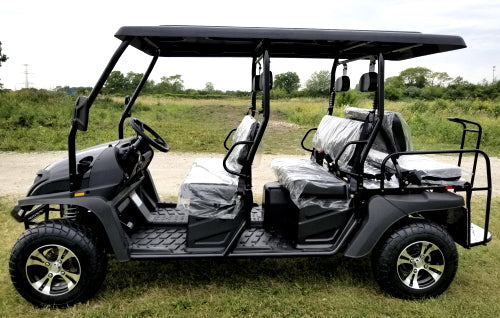 GSI - 400cc GVX LIMO - Cazador Limo - Gas Golf Cart 6 Seater GVX Limo EFI Utility Vehicle Six Passenger UTV 2WD/4WD - CAZADOR LIMO 400cc - XY450U-B