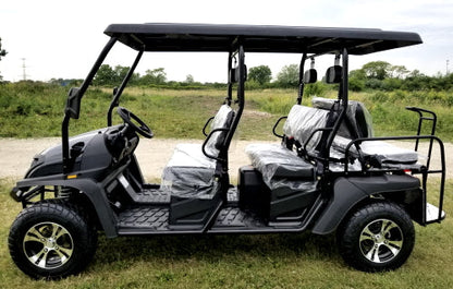GSI - 400cc GVX LIMO - Cazador Limo - Gas Golf Cart 6 Seater GVX Limo EFI Utility Vehicle Six Passenger UTV 2WD/4WD - CAZADOR LIMO 400cc - XY450U-B