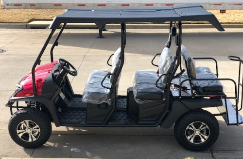 GSI - 400cc GVX LIMO - Cazador Limo - Gas Golf Cart 6 Seater GVX Limo EFI Utility Vehicle Six Passenger UTV 2WD/4WD - CAZADOR LIMO 400cc - XY450U-B